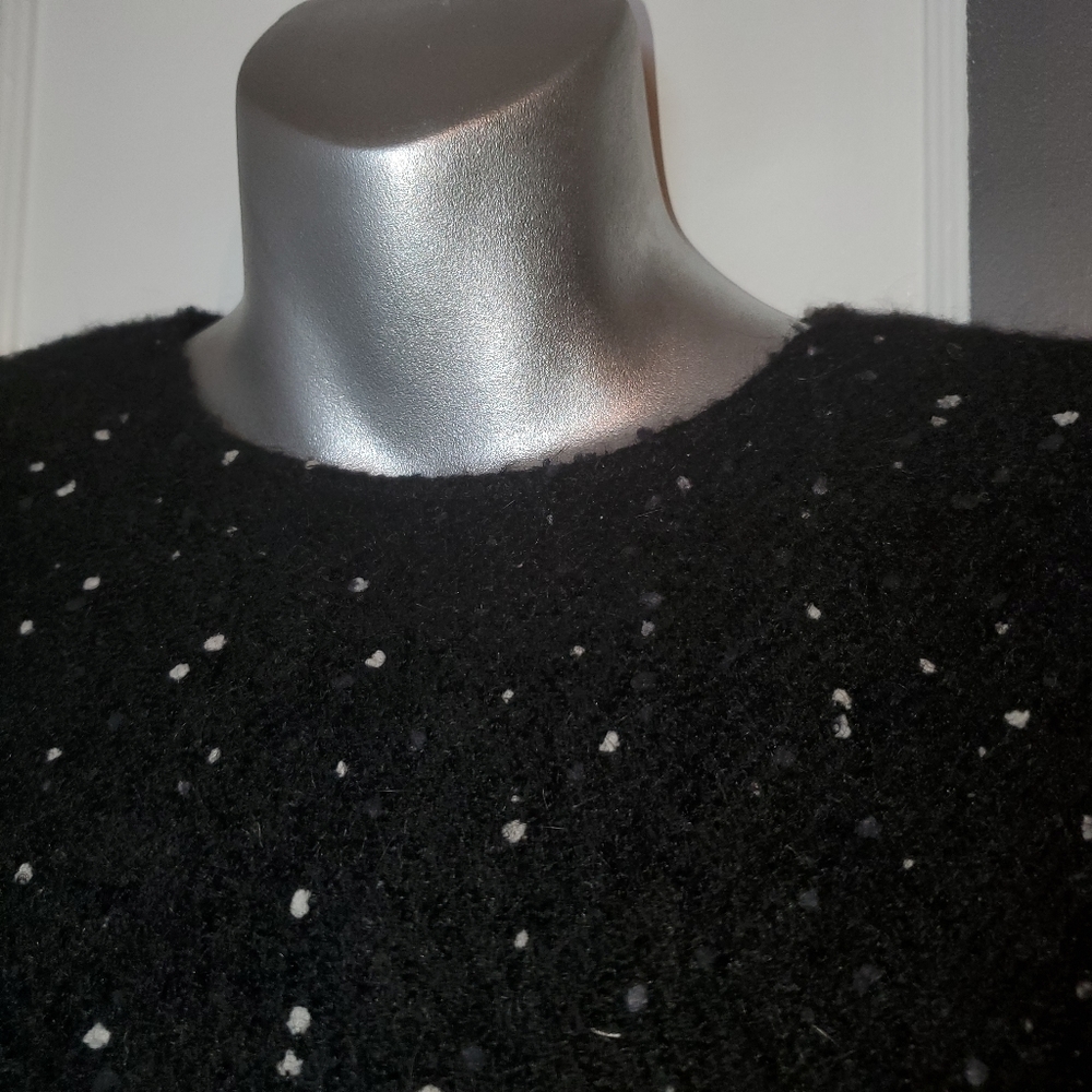 Tibi pebbled wool/mohair A-line dress